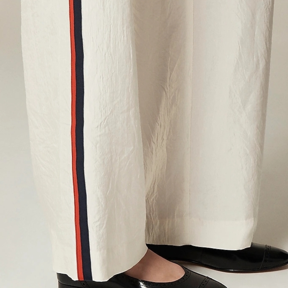 Stratus side-stripe pant in textured satin - Picture 3 of 6